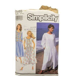 Simplicity Sewing Pattern #7165 Size A PT-XL Misses Miss Petite